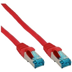 - Cordon de raccordement - RJ-45 (M) pour RJ-45 (M) - 15 m - SFTP, PiMF - CAT 6a - sans halogène, moulé, sans crochet - rouge