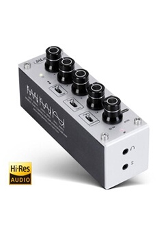 Amplificateur hi-fi InLine  Ampli casque Hi-Res AUDIO mobile AmpEQ + prise égaliseur 3,5 mm, avec batterie rechargeable