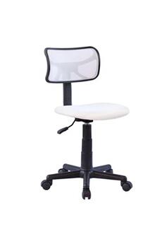 fauteuil de bureau idimex chaise de bureau pour enfant milan, blanc