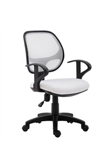 fauteuil de bureau idimex chaise de bureau cool, blanc