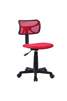 fauteuil de bureau idimex chaise de bureau pour enfant milan, rouge