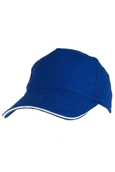 casquette et chapeau sportswear toptex casquette k up casquette 5 p royal bleu taille : uni réf : 90406