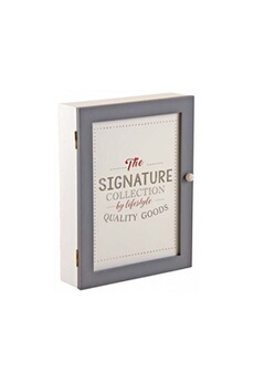 boite de rangement aubry gaspard - boîte à clés en bois laqué the signature collection