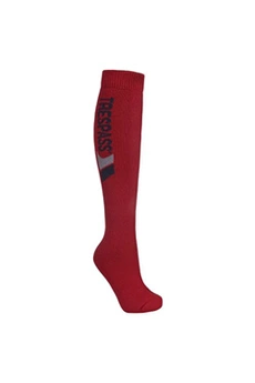 chaussettes de sports d'hiver trespass merino - chaussettes de ski - adulte unisexe (40-44 fr) (rouge) - uttp967