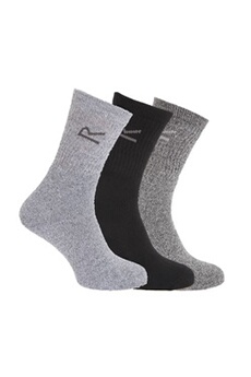 chaussettes sportswear regatta - chaussettes (lot de 3 paires) - homme (taille unique) (gris marne) - utrg786