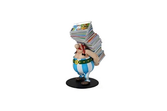 Figurine pour enfant Plastoy Asterix - statuette collectoys obelix pile d'albums 21 cm