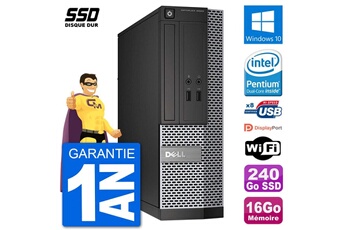 PC De Bureau Dell PC Dell Optiplex 3020 Sff G3220 Ram 16Go SSD 240Go Windows 10 WiFi