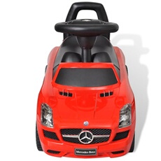 Circuits de voitures GENERIQUE Jeux jouets - voiture rouge pour enfants - mercedes benz - avec sons de klaxon et 6 sons électroniques