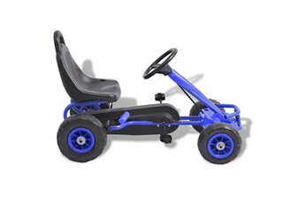 Véhicule à pédale GENERIQUE Icaverne - véhicules à pédales et à traction distingué kart à pédales avec pneus bleu