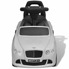 Circuits de voitures GENERIQUE Jeux jouets - voiture à pousser par pied pour enfants bentley - 6 sons électroniques - blanc