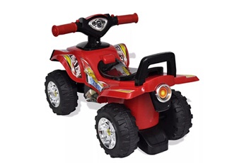 Circuit voitures GENERIQUE Jeux jouets - quad à chevaucher pour enfant - avec son et lumière - 60 x 38 x 42 cm - rouge