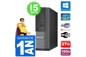 PC De Bureau Dell PC Dell Optiplex 3020 Sff i5-4570 Ram 16Go Disque Dur 2To Windows 10 WiFi