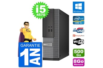 PC De Bureau Dell PC Dell Optiplex 3020 Sff i5-4570 Ram 8Go Disque Dur 500Go Windows 10 WiFi