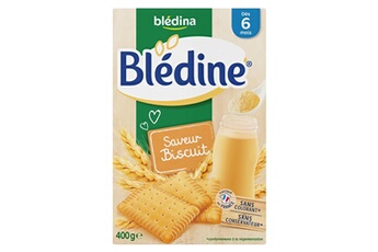 Coffret repas bébé Bledina Blédina blédine saveur biscuit (dès 6 mois) la boîte de 400g (lot de 6)
