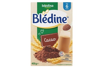 Coffret repas bébé Bledina Blédina blédine cacao (dès 6 mois) la boîte de 400g (lot de 6)