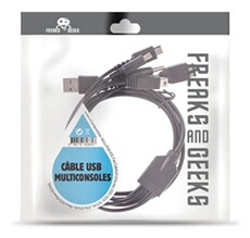 Câble USB Multiconsoles Noir