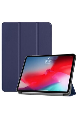 Housse Tablette XEPTIO Etui nouvel Apple iPad Mini 7.9 pouces 2019 (iPad  Mini 5) Wifi - 4G/LTE Smartcover pliable bleu navy avec stand - Housse coque  de protection New iPad