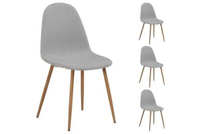 Ensemble Table Chaise Idimex Lot De 4 Chaises Melinda En Tissu