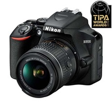 Reflex D3500 + Objectif Nikkor AF-P DX 18-55 mm f/3.5-5.6 VR + Fourre-tout + Carte mémoire SD 16 Go