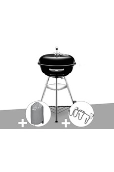 Barbecue Compact Kettle 47 cm + Housse + Support Accessoires