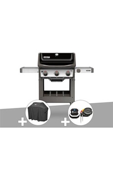 Barbecue Weber Barbecue gaz Spirit II E-310 + plancha + Housse + Thermomètre IGrill 3
