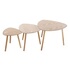 Atmosphera - Lot De 2 Tables Gigognes Mileo En Bois Et Pin - Bois Clair