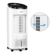 Rafraîchisseur d'air mobile - avec télécommande - Ventilateur climatiseur mobile sans évacuation - 330 m³/h - 7l - Blanc