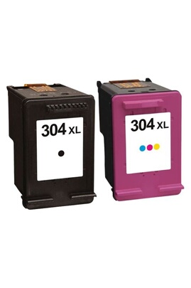 Pack 2 cartouches d'encre N° 304 XL Noir et Couleur Grande Capacité pour  imprimante HP ENVY 5020