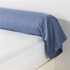 Douceur D'Intérieur - Taie De Traversin Percale De Coton Bleu 85x185 Cm - Confort Premium
