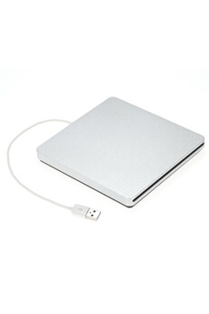 KKmoon USB 2.0 Portable Ultra Mince External Slot-en CD DVD ROM pour iMac / MacBook / MacBook Air / Pro Laptop PC de Bureau
