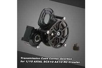Circuit voitures AUCUNE Boîtier de transmission centre boîte de vitesses w / motor gear pour 1/10 axial scx10 ax10 rc car