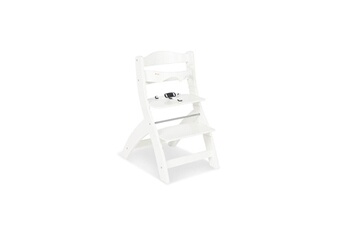 Chaises hautes et réhausseurs bébé Pinolino Chaise haute en bois blanc thilo