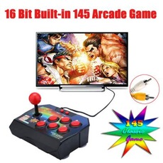 Console rétrogaming GENERIQUE Retro joystick 16 bits intégré 145 Arcade Game Console Players Memory Stick Controller_hailoihd12
