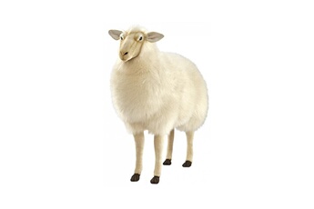 Peluche Hansa Peluches G?antes Hansa peluche geante mouton ecru 90 cm h 100 cm l