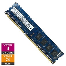 Barrette Mémoire 4Go RAM DDR3 HMT451U6AFR8C-PB DIMM PC3-12800U