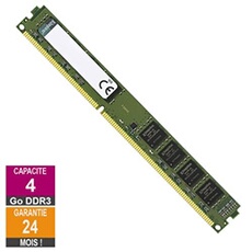 Acheter Barrette Mémoire 4Go RAM DDR3 KCP316NS8/4 DIMM PC3-12800U Très bon état - 18,98 € Barrette Mémoire 4Go RAM DDR3 KCP316NS8/4 DIMM PC3-12800U Très bon état - Kingston reconditionné disponible sur Darty