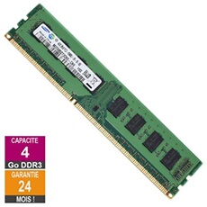 Barrette Mémoire 4Go RAM DDR3 M378B5273CH0-CH9 DIMM PC3-10600U