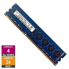 Barrette Mémoire 4Go RAM DDR3 HMT351U6CFR8C-PB PC3-12800U 1600MHz 2Rx8