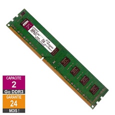 Barrette Mémoire 2Go RAM DDR3 KVR1333D3N9/2G PC3-10600U 1333MHz 2Rx8