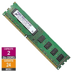 Barrette Mémoire 2Go RAM DDR3 MT16JTF25664AZ-1G4G1 PC3-10600U 1333MHz 2Rx8