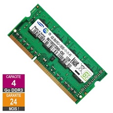 Barrette Mémoire Samsung Barrette Mémoire 4Go Ram Ddr3 Samsung M471B5273Dh0-Ck0 So-Dimm Pc3-12800 1600Mhz 2Rx8