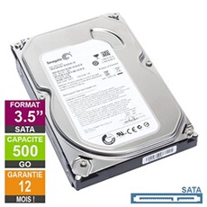 Disque Dur 500Go SATA 3.5 Barracuda ST500DM002 20mm 7200rpm 16Mo