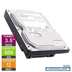 Disque Dur 500Go SATA 3.5 DT01ACA050 25mm 7200rpm 32Mo