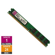 Barrette Mémoire 1Go RAM DDR2 KVR800D2N5K2/2G Low DIMM PC2-6400U