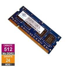 Barrette Mémoire 512Mo RAM DDR2 NT512T64UH8A1FN-37B SO-DIMM PC2-4200S