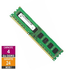 Barrette Mémoire 4Go RAM DDR3 MT16JTF51264AZ-1G4D1 DIMM PC3-10600U