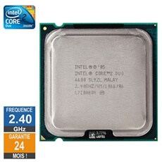 Processeur Core 2 Duo E6600 2.40GHz SL9ZL PLGA775 4Mo
