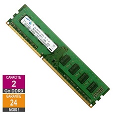 Barrette Mémoire 2Go RAM DDR3 M378B5673EH1-CH9 PC3-10600U 1333MHz 2Rx8
