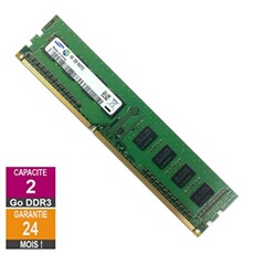Barrette Mémoire 2Go RAM DDR3 M378B5773DH0-CK0 PC3-12800U 1600MHz 1Rx8