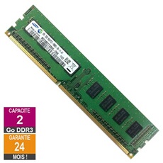 Barrette Mémoire 2Go RAM DDR3 M378B5773DH0-CH9 PC3-10600U 1333MHz 1Rx8